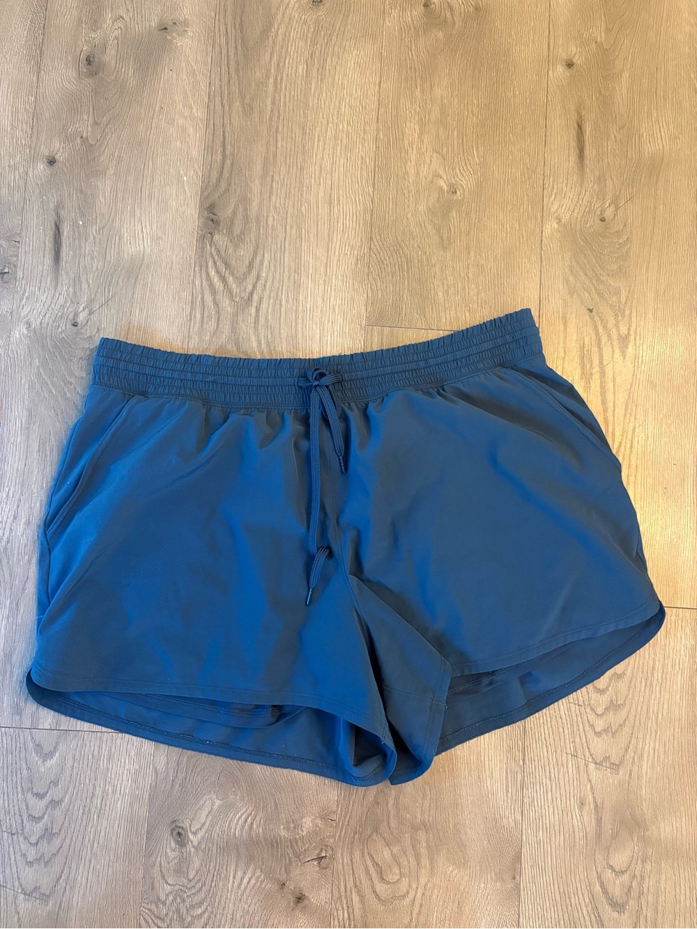 Women's Navy Drawstring Athletic Shorts